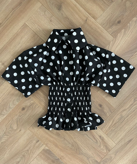 PREORDER Frolic SHIRT in Polka Dot