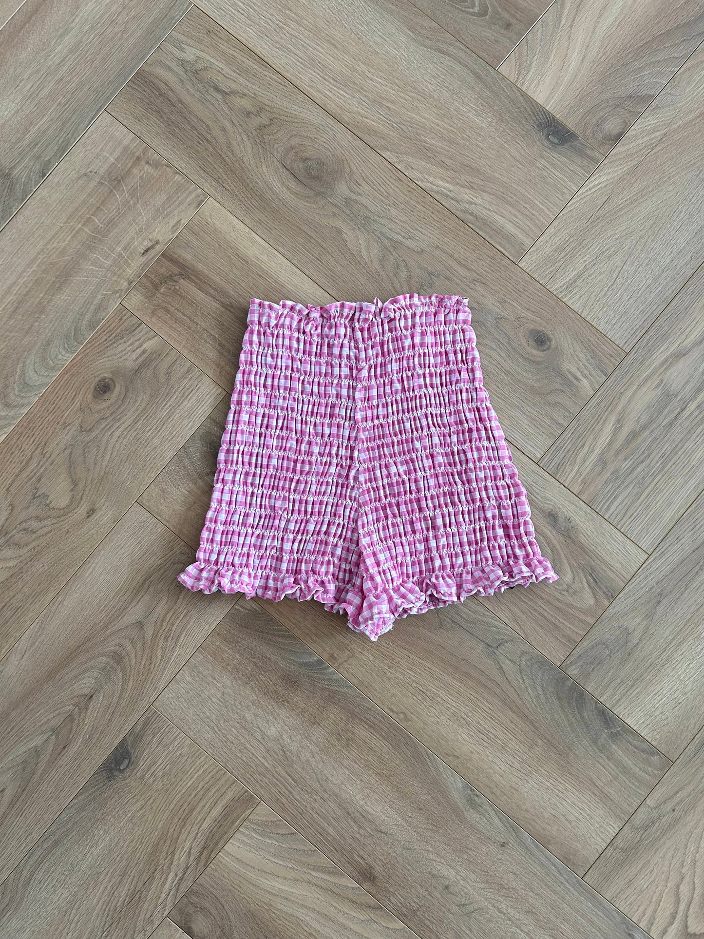 PREORDER Frolic SHORTS in Pink Gingham