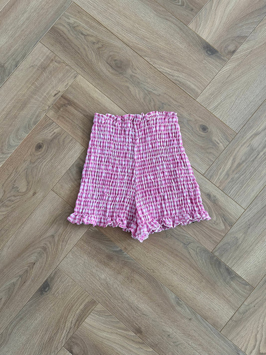PREORDER Frolic SHORTS in Pink Gingham