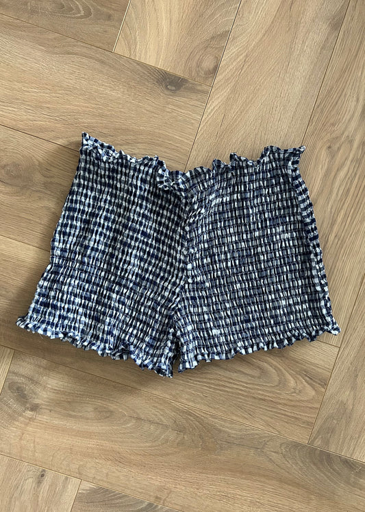 PREORDER Frolic SHORTS in Navy Gingham