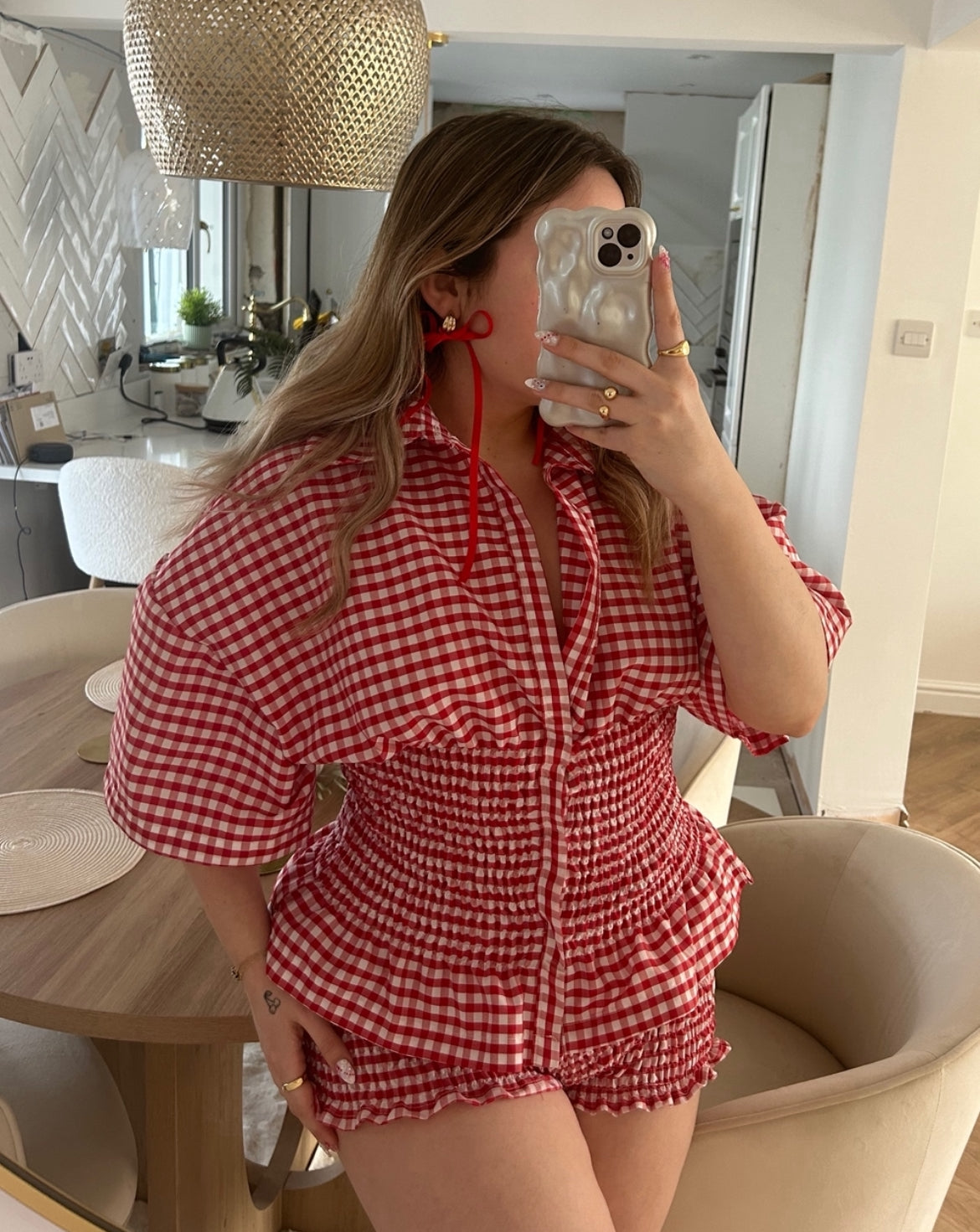 PREORDER Frolic SHORTS in Red Gingham