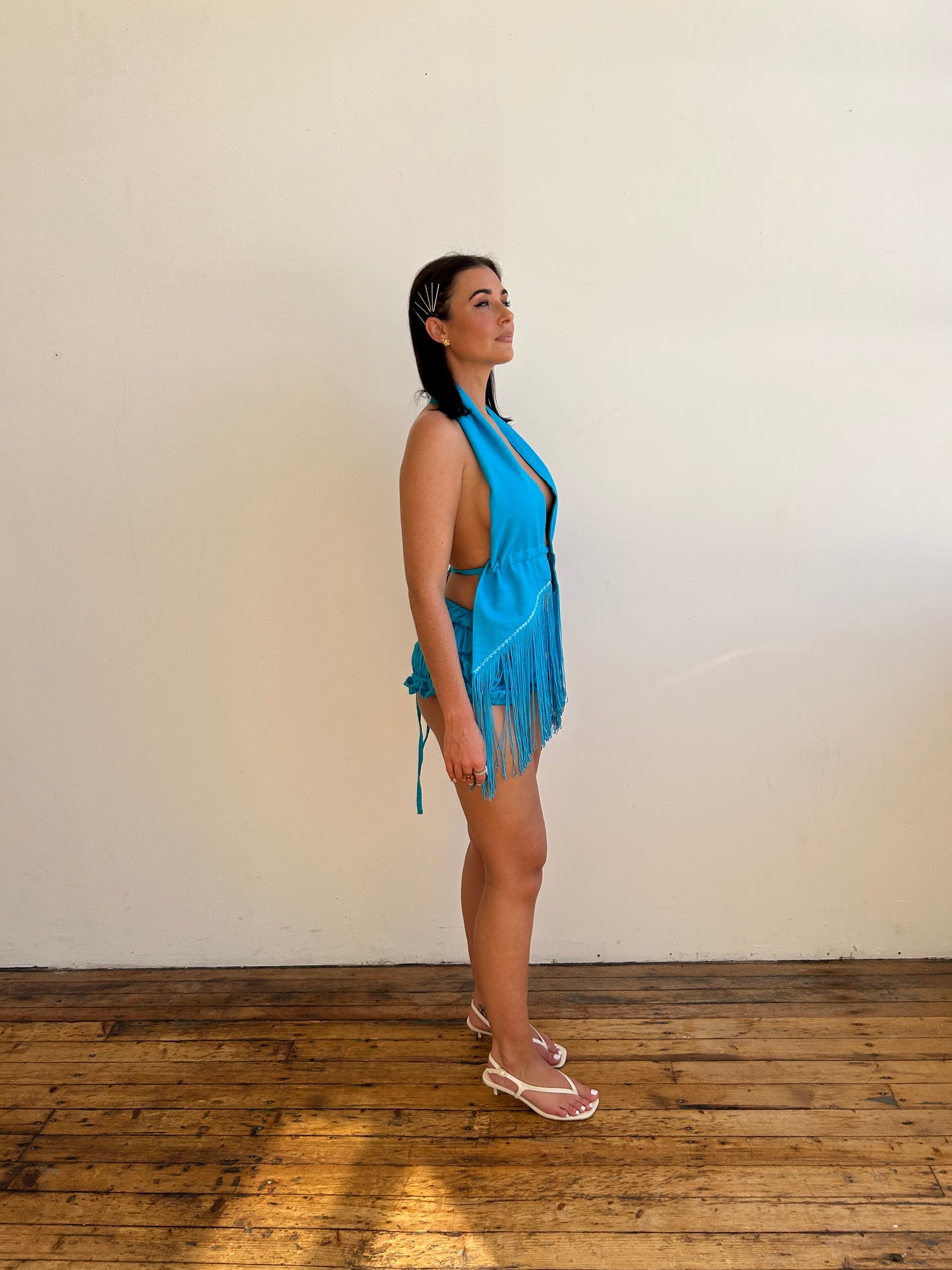 aPREORDER Océano Top in Aqua Blue