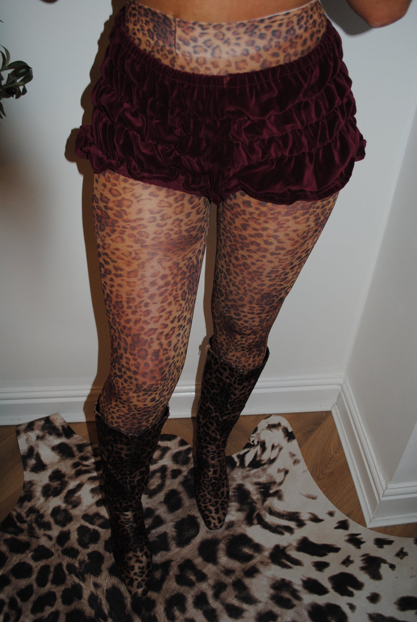 Babydoll Bloomers in Midnight Red