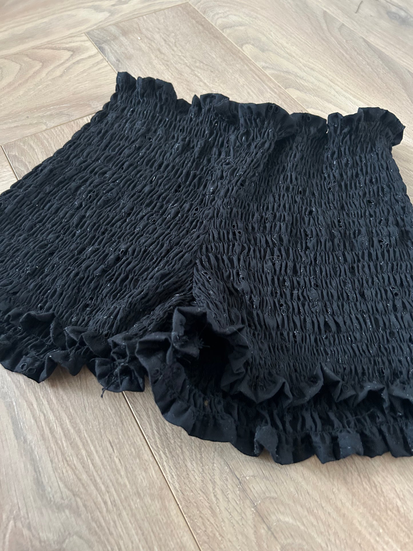 PREORDER Frolic SHORTS in Black Broderie Anglaise
