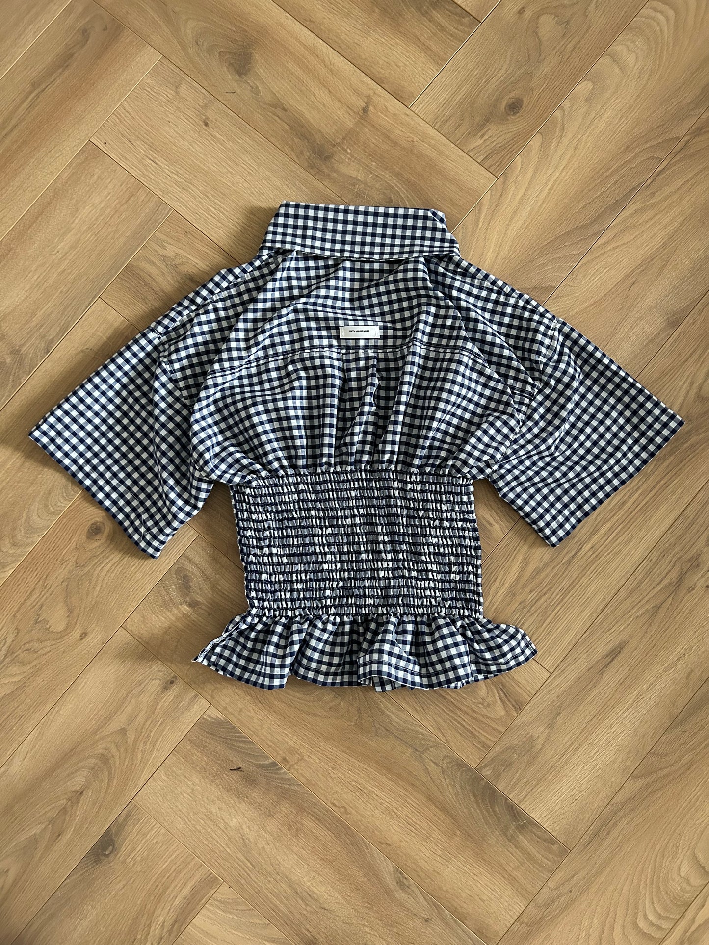 PREORDER Frolic SHIRT in Navy Gingham