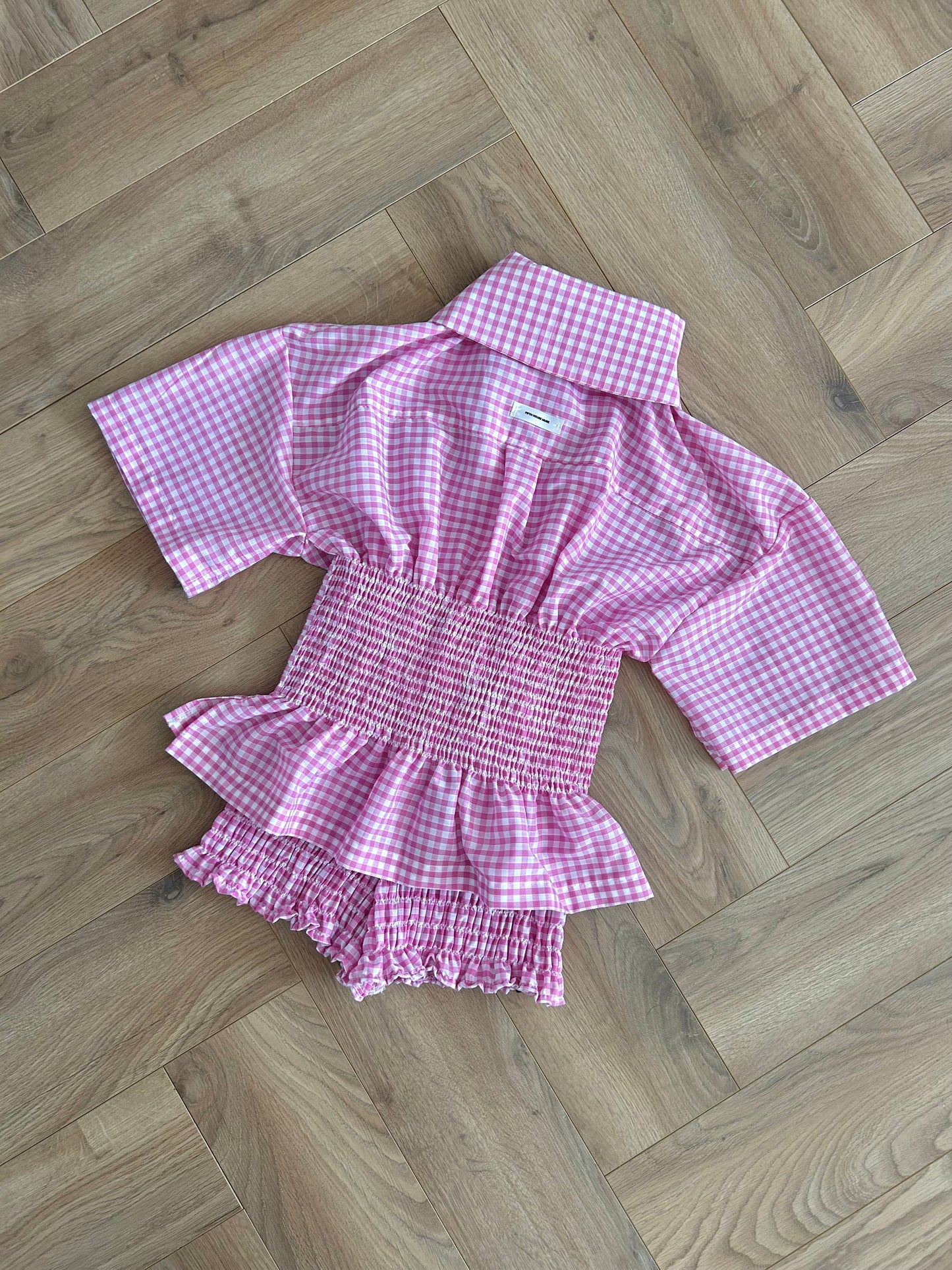 PREORDER Frolic Set in Pink Gingham