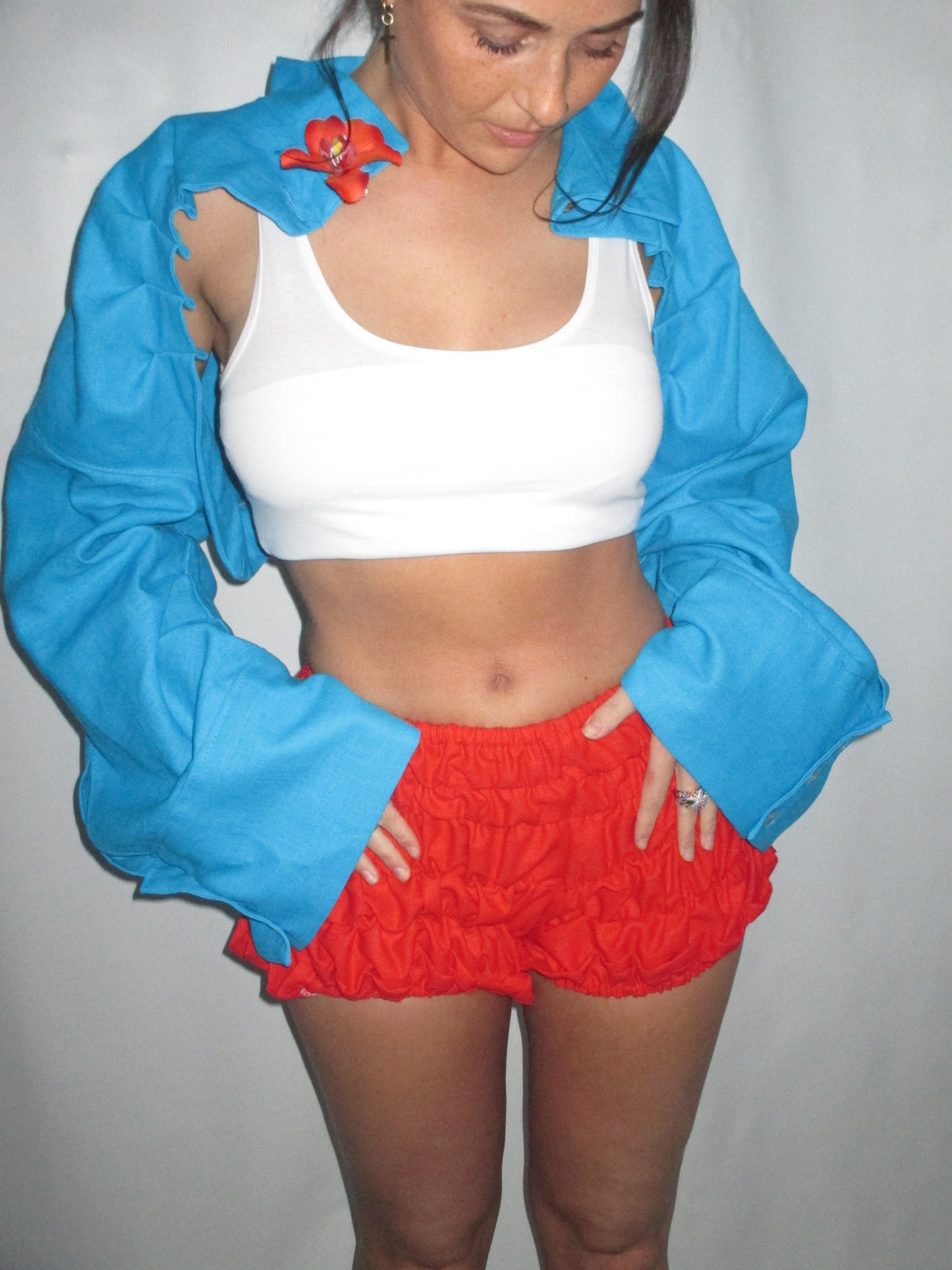 A PREORDER Sol Bolero in Turquoise