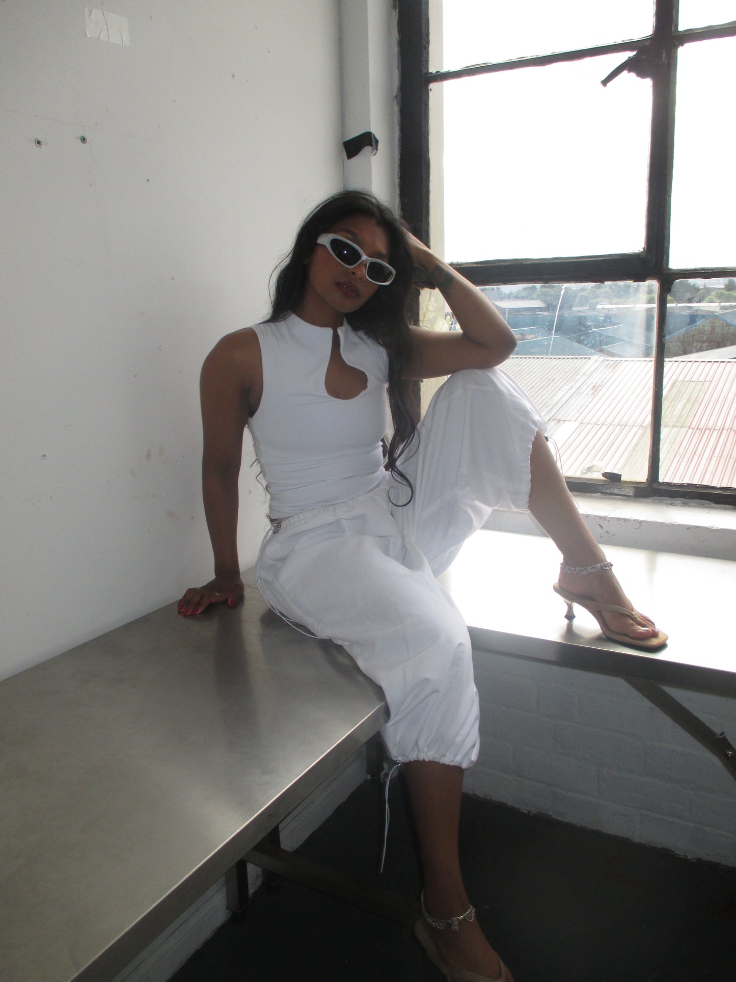 PREORDER All Day Pants in White