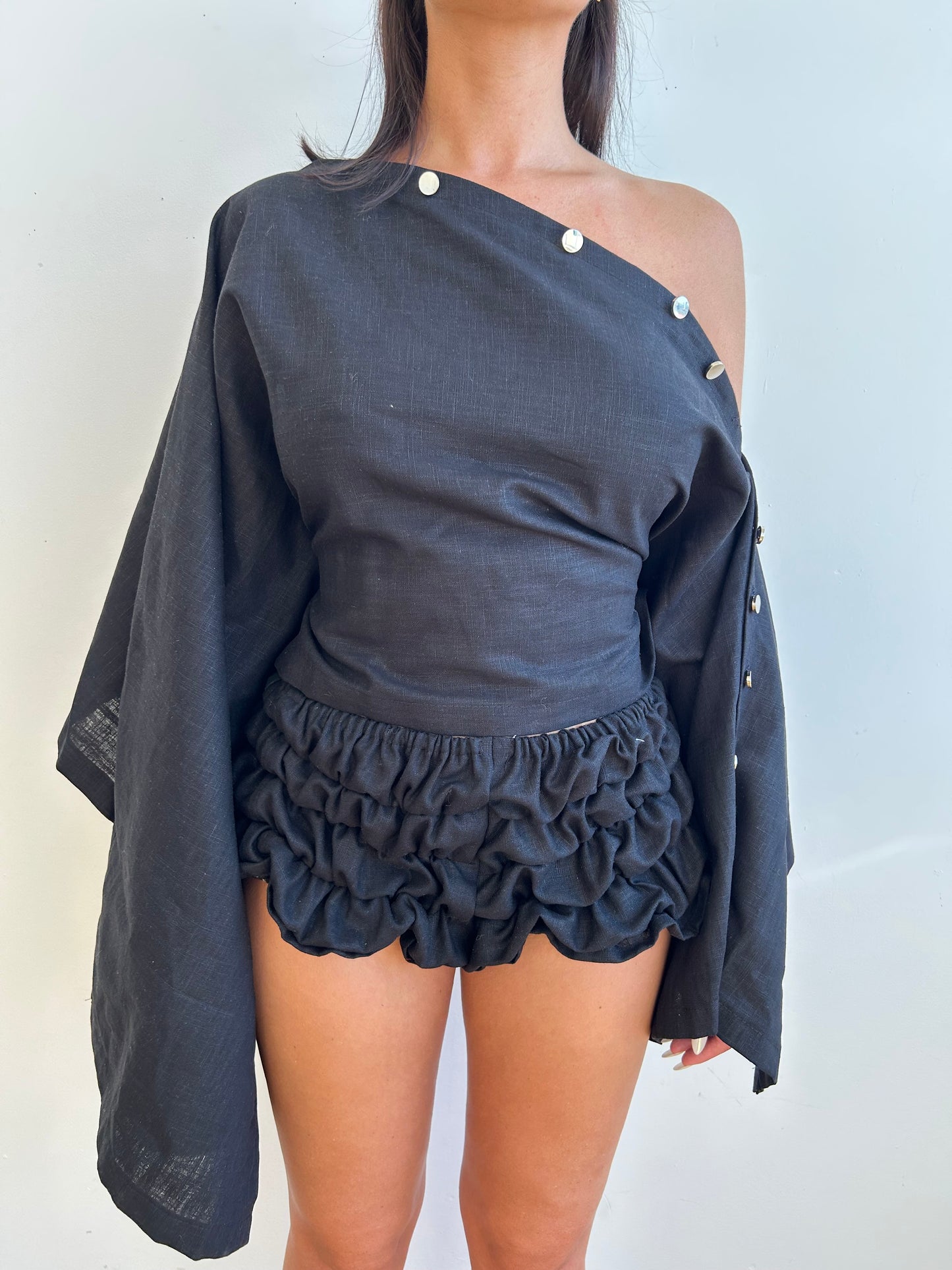 aPREORDER Sol Bloomer Shorts in Midnight Black