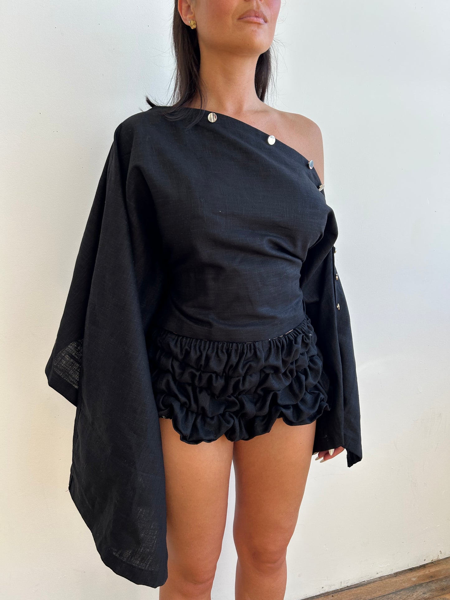 aPREORDER Sol Bloomer Shorts in Midnight Black