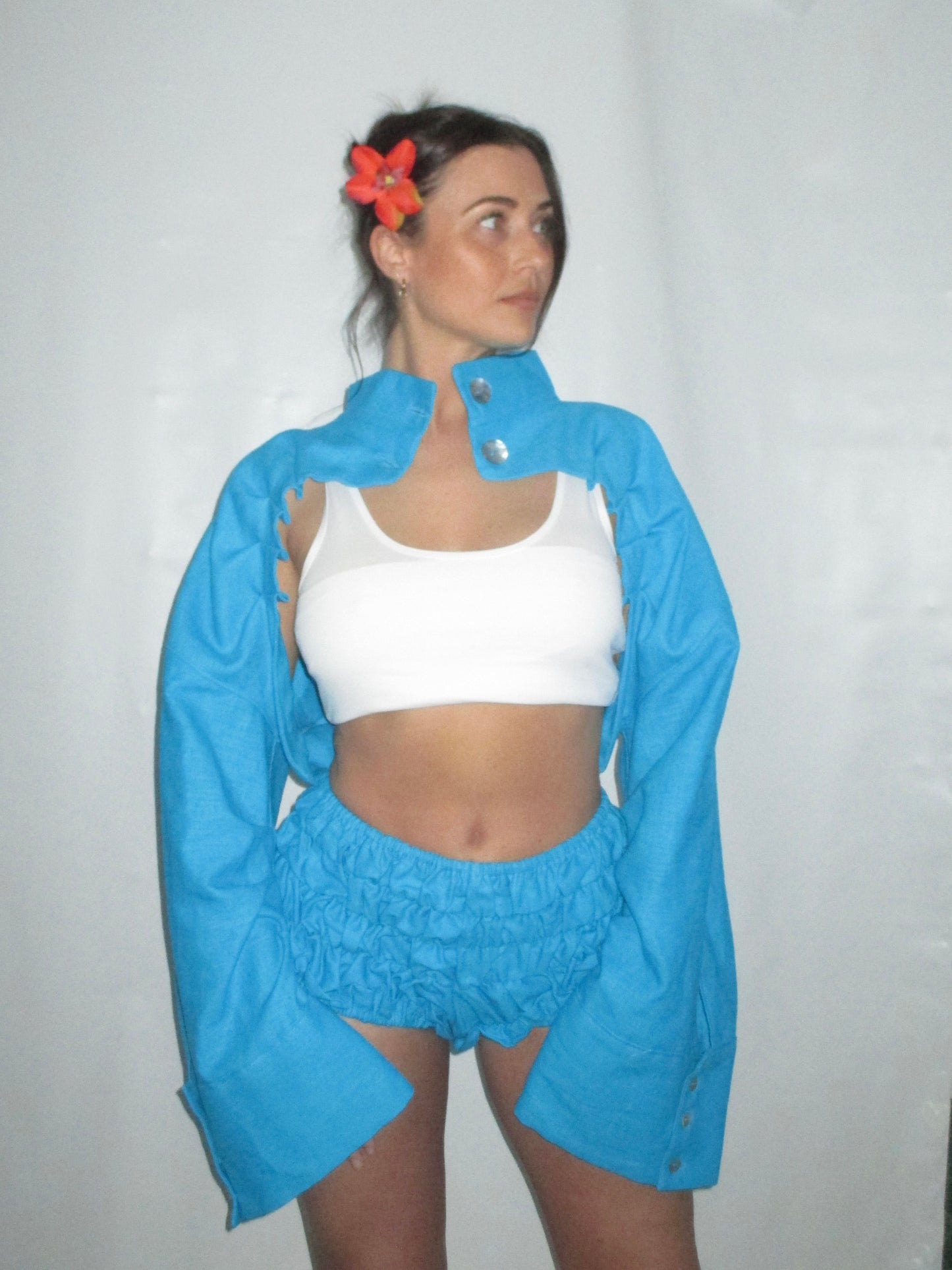A PREORDER Sol Bolero in Turquoise