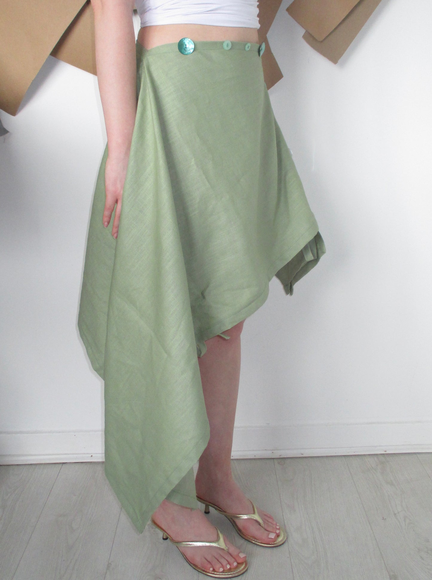 A PREORDER Sol Multi-Way Skirt Top in Olive