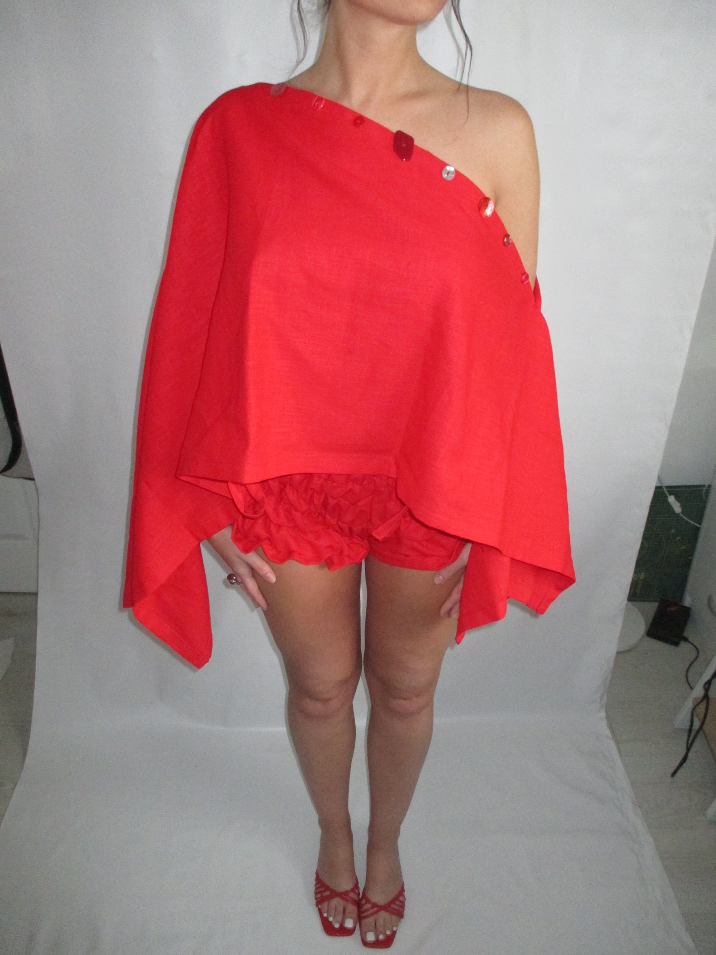A PREORDER Sol Multi-Way Skirt Top in Red