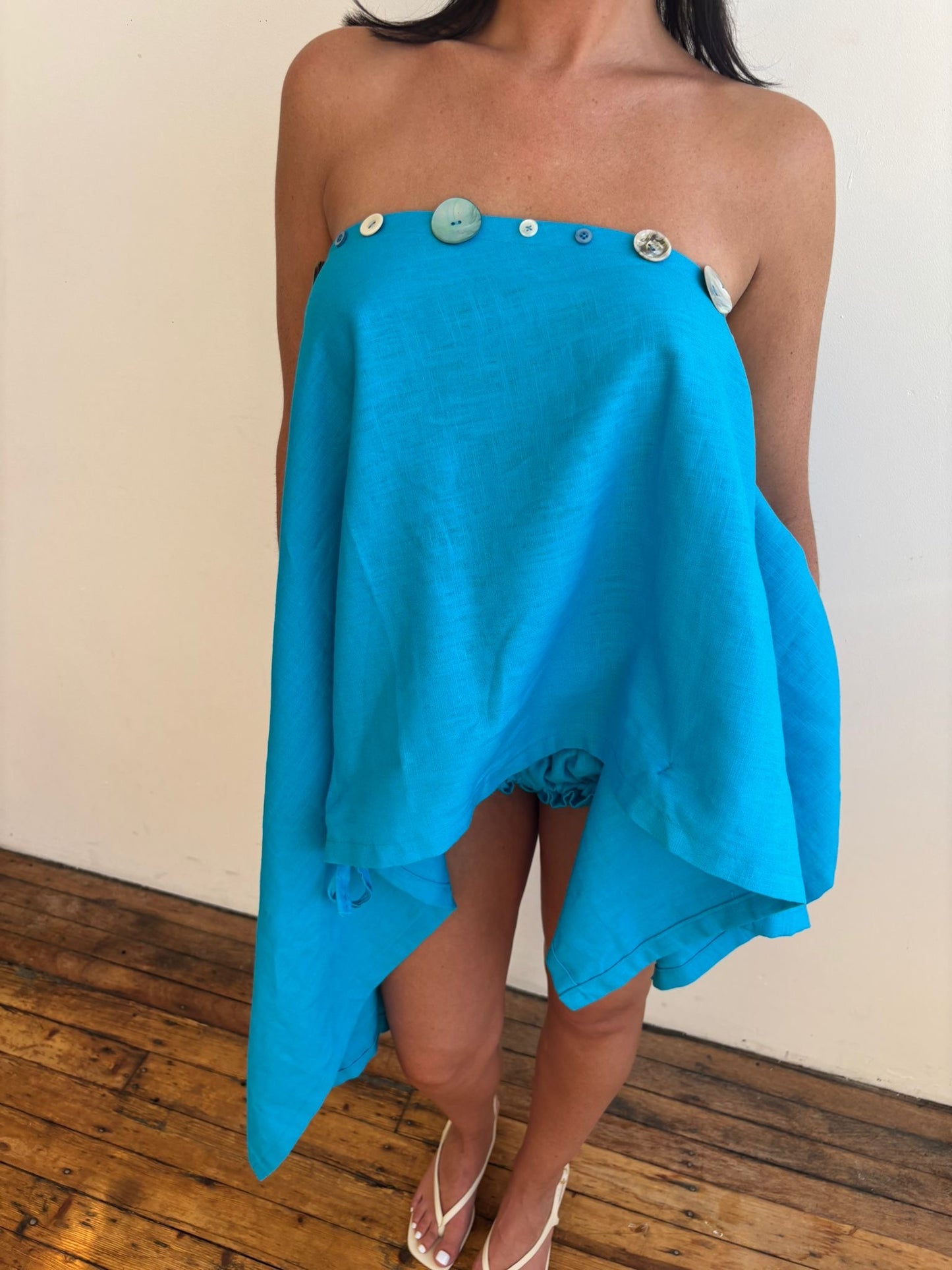 aPREORDER Sol Multi-Way Skirt Top in Turquoise