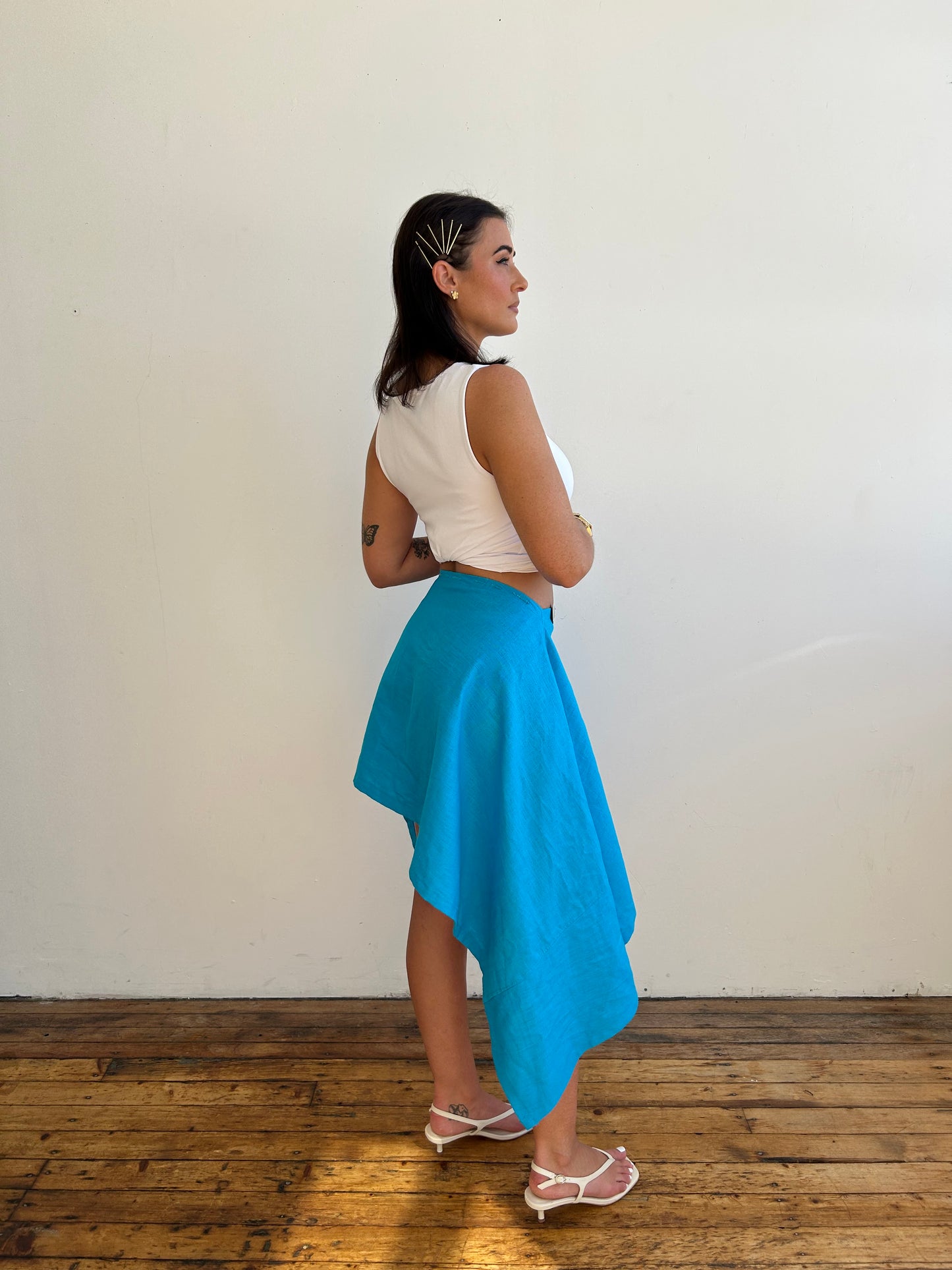 aPREORDER Sol Multi-Way Skirt Top in Turquoise