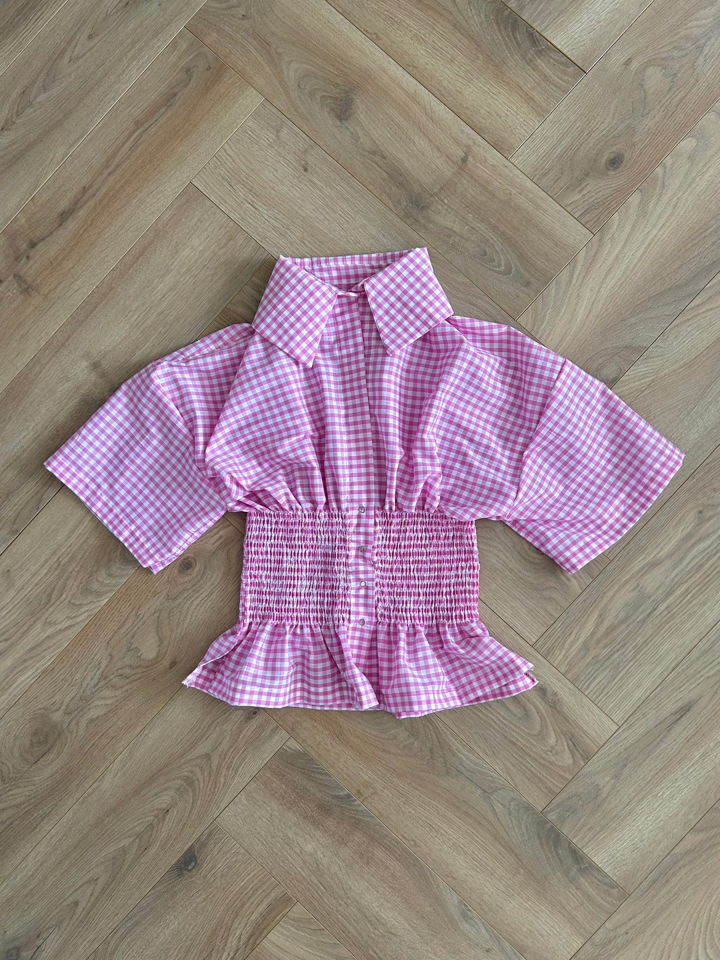 PREORDER Frolic SHIRT in Pink Gingham