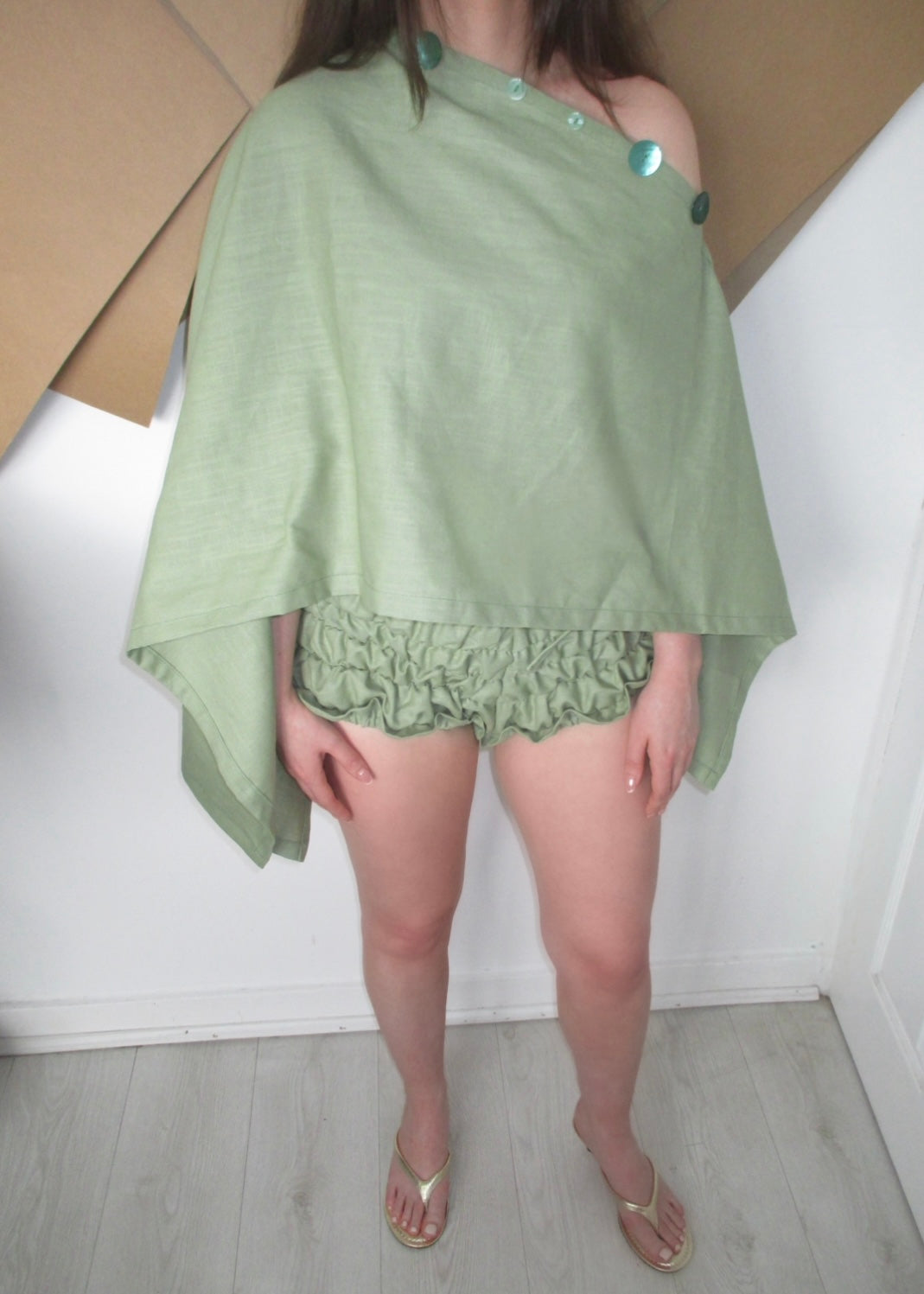 A PREORDER Sol Multi-Way Skirt Top in Olive