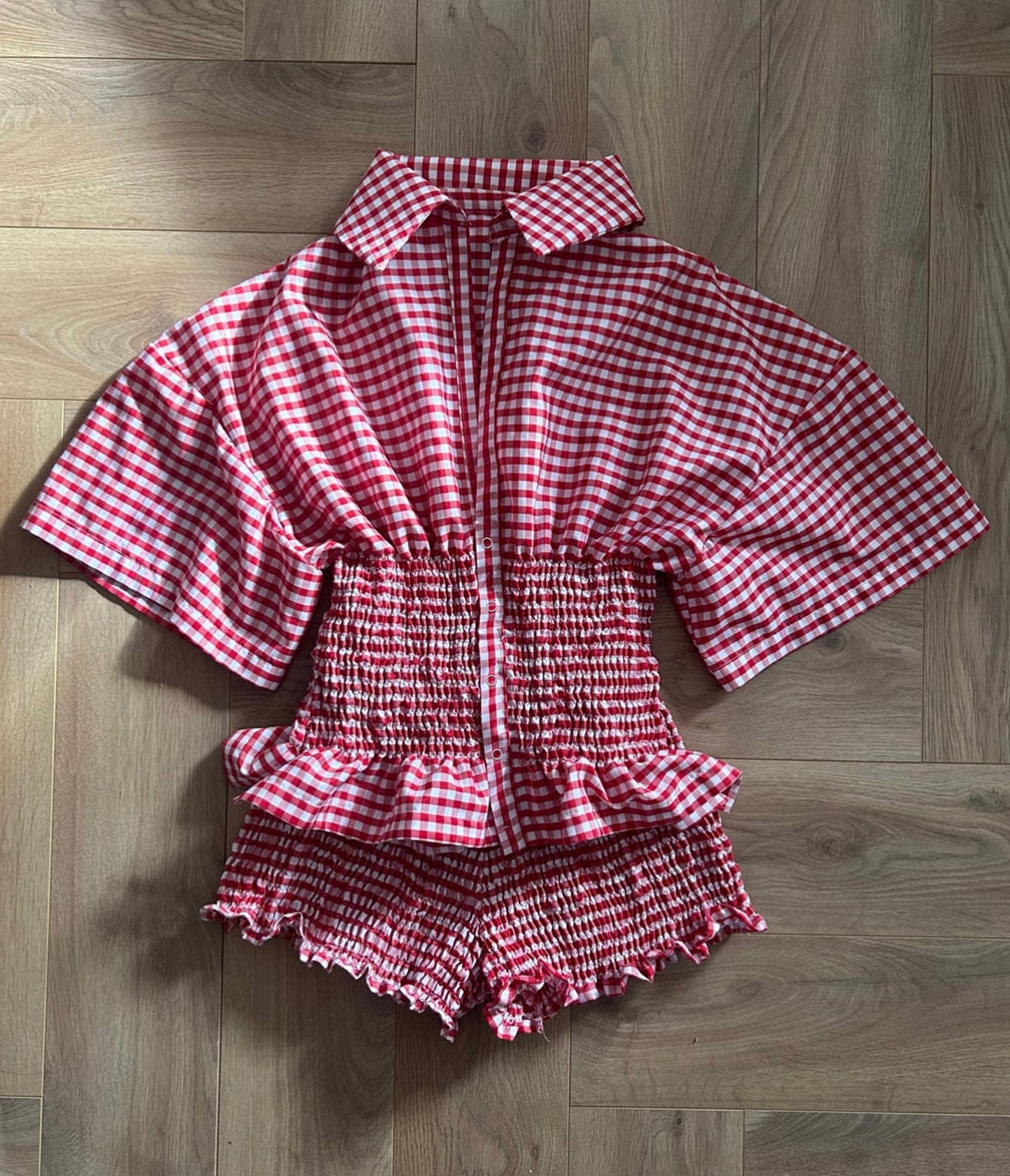 PREORDER Frolic Set in Red Gingham