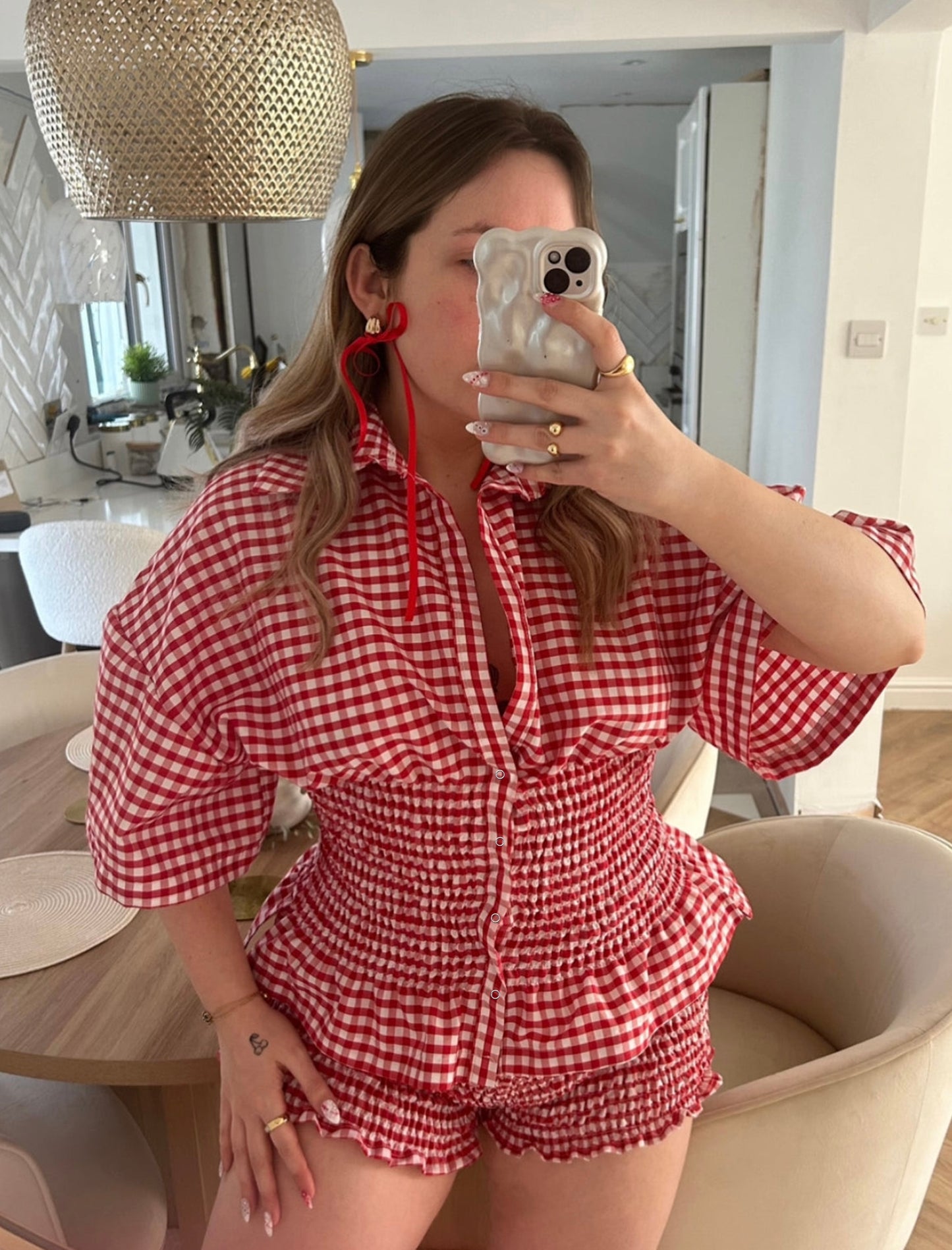 PREORDER Frolic Set in Red Gingham