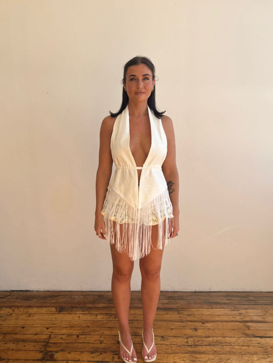 aPREORDER Océano Top in White Sands